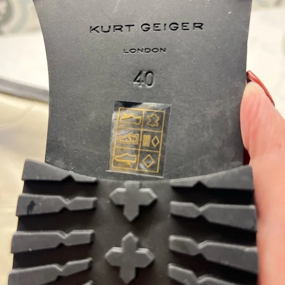 Kurt Geiger Combat Boots with Eye Detail - Picture 6 of 7